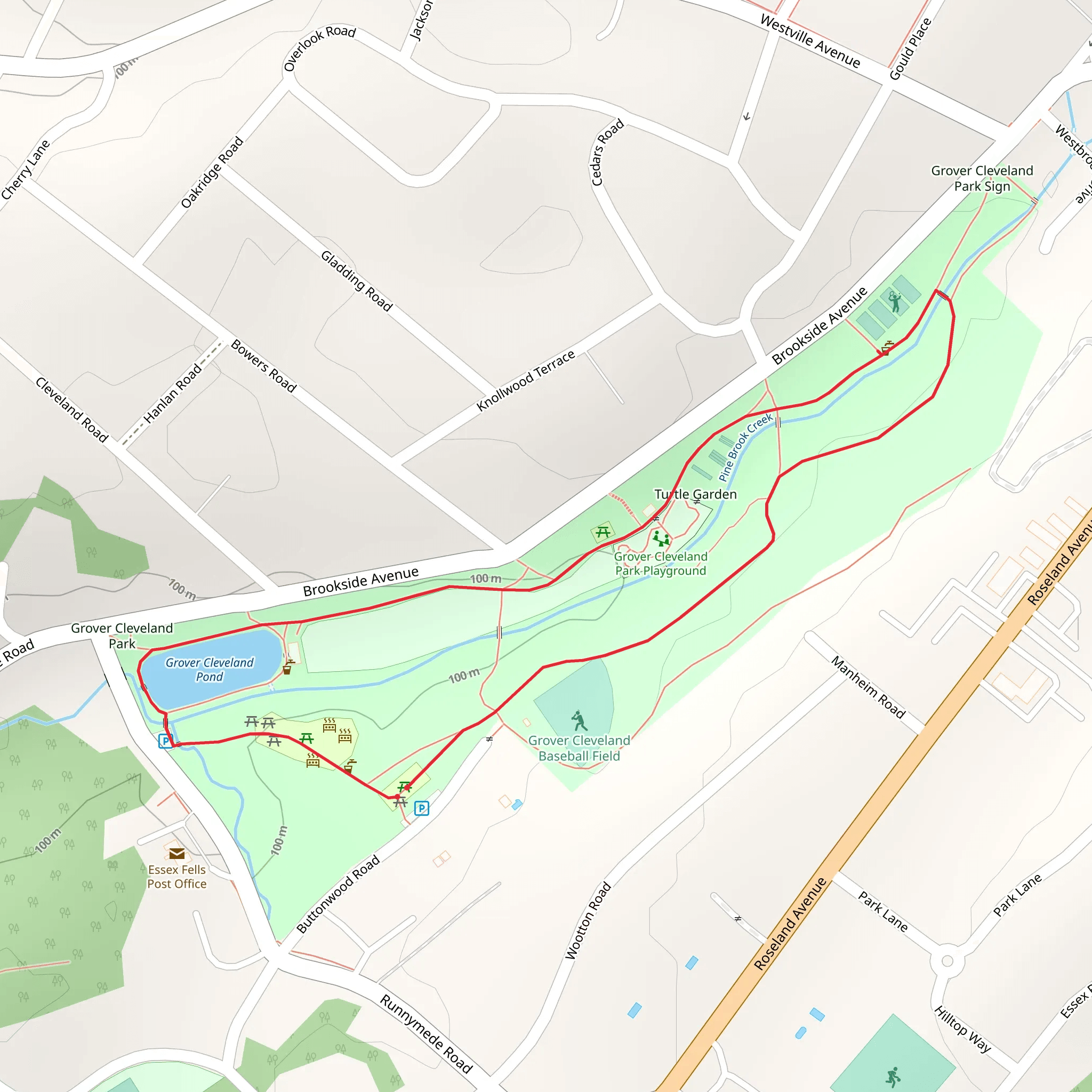 Grover Cleveland Park Loop mobile static map