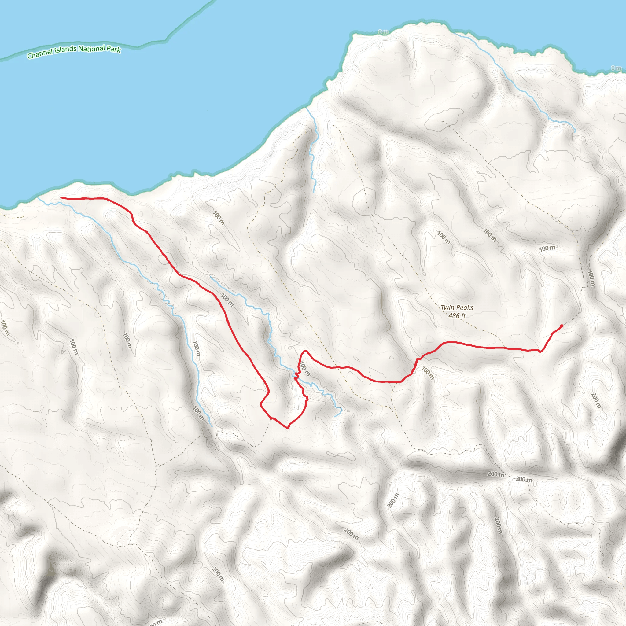 Arlington Springs Road Trail mobile static map