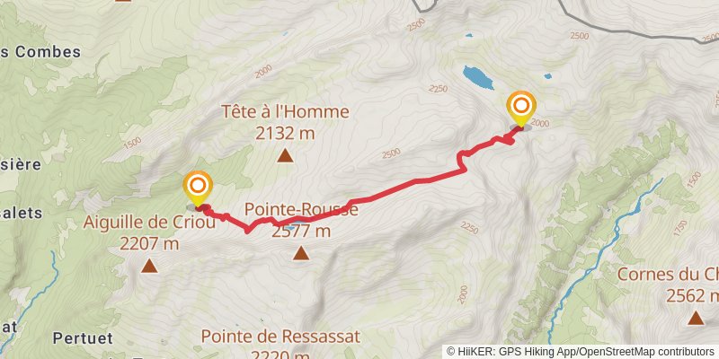 Tour des Dents Blanches stage 2 Map