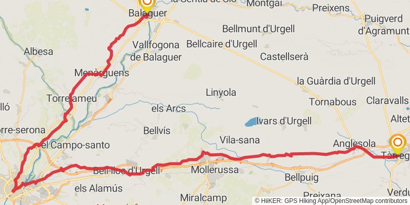 Camino Catalan alt 1 Map