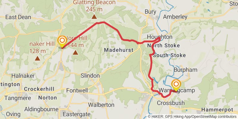 Monarch's Way stage 45 Map