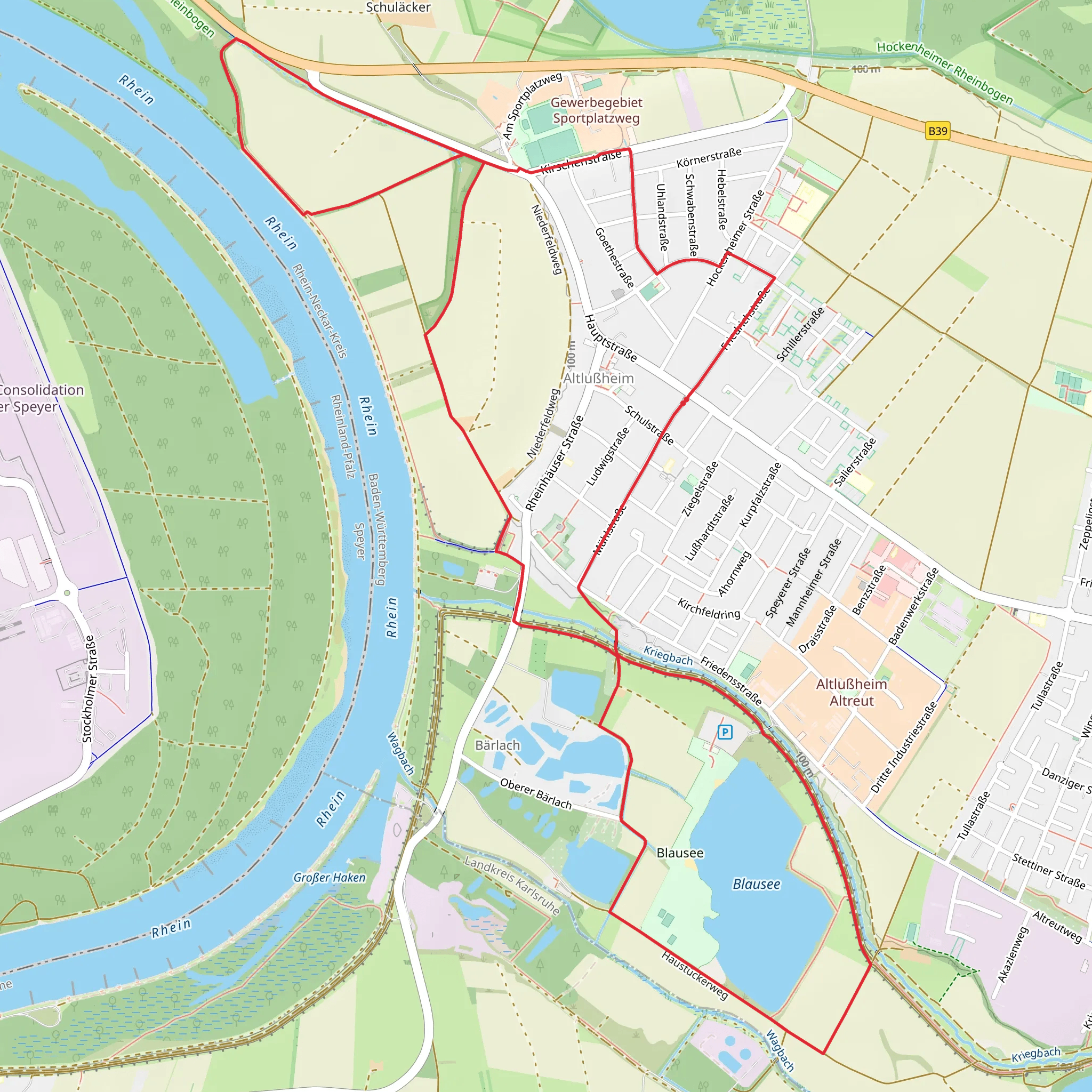 Blausee Loop mobile static map