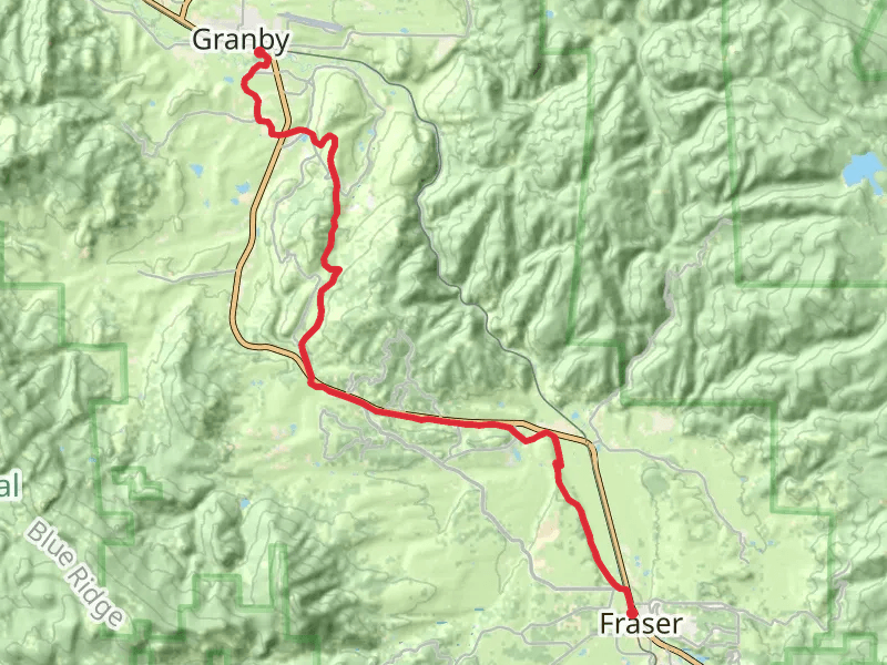 Winter Park to Granby Trail and Winter Park to Granby Trail