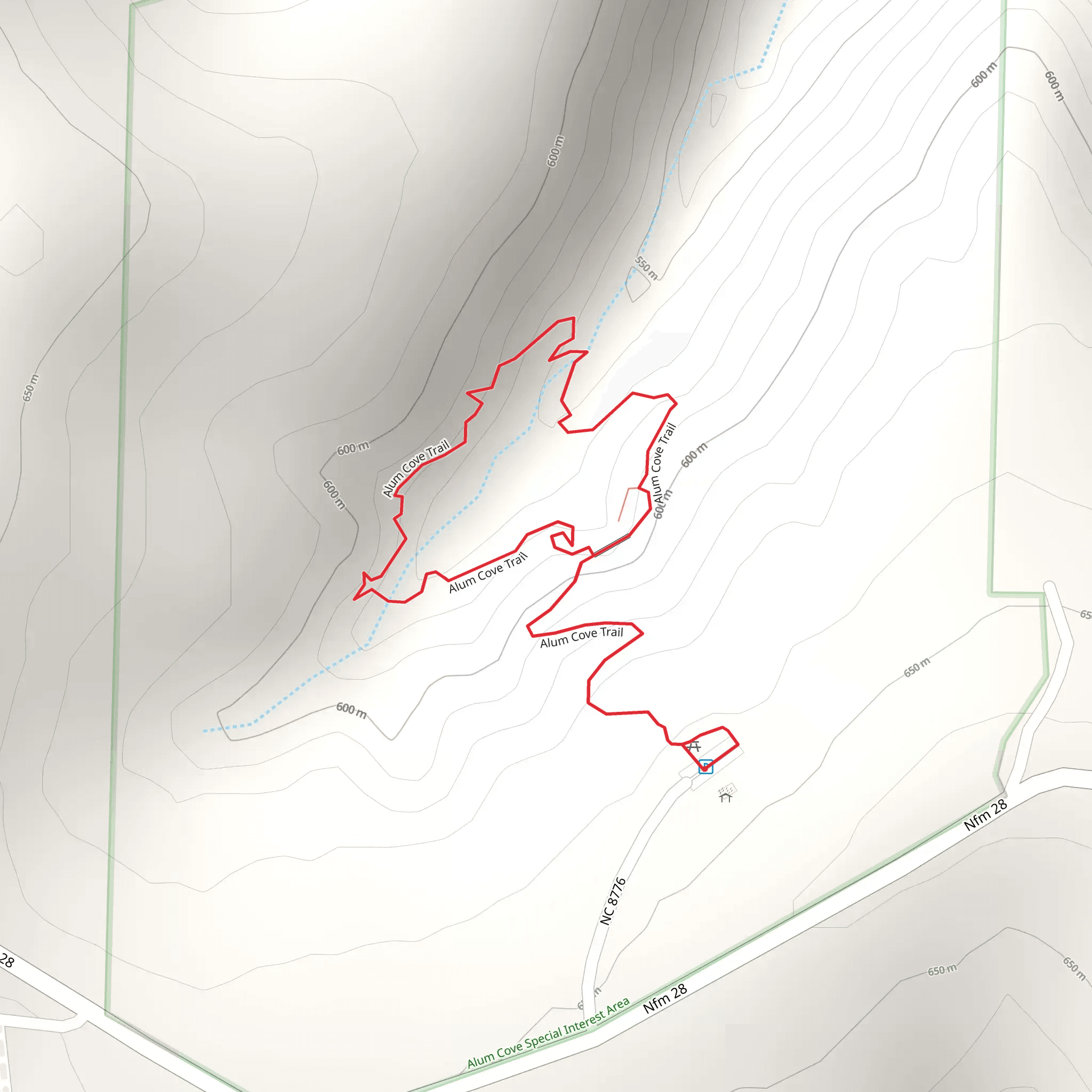 Alum Cove Loop Trail mobile static map