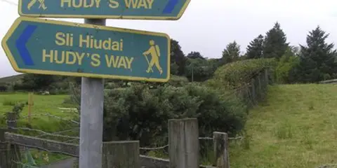 An image depicting the trail Hudy’s Way and its surrounding area.