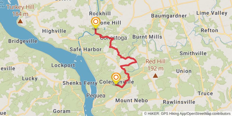 Conestoga Trail stage 2 Map