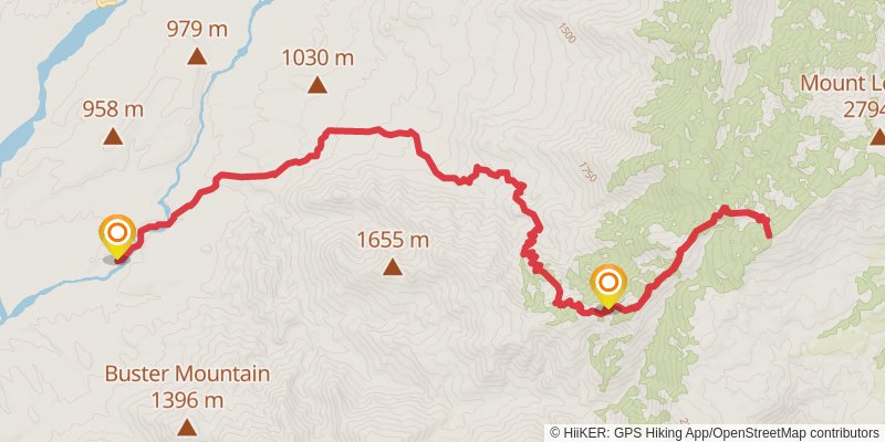 Sutherland Trail stage 3 Map