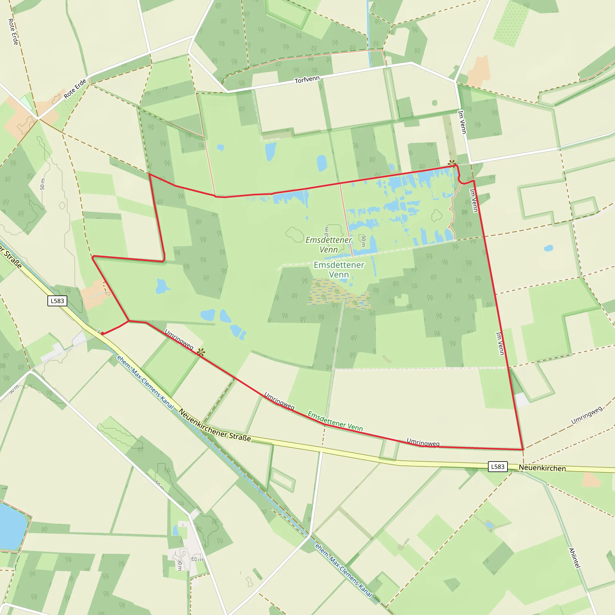 Emsdettener Venn Loop mobile static map