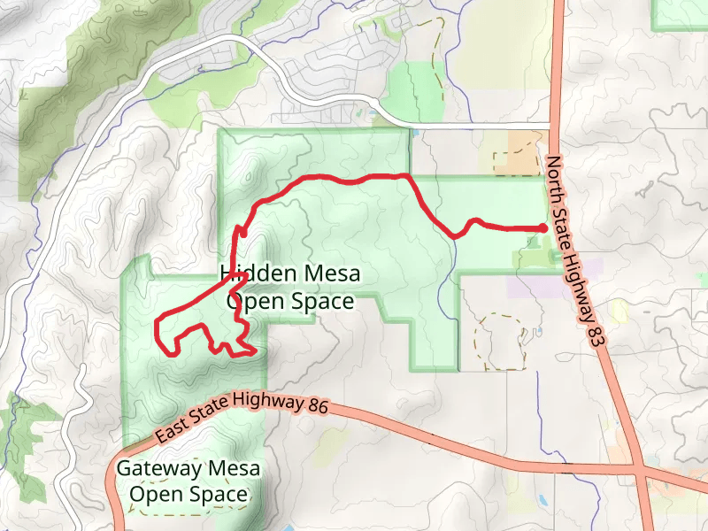 Hidden Mesa Trail and Colorado Front Range Trail