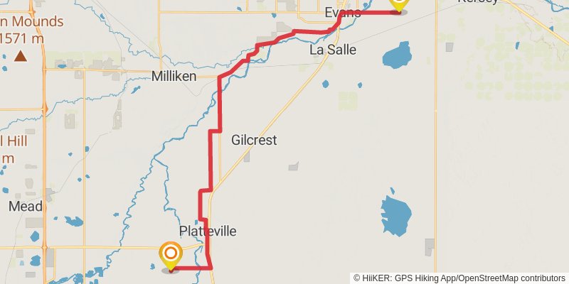 American Discovery Trail - North stage 73 Map