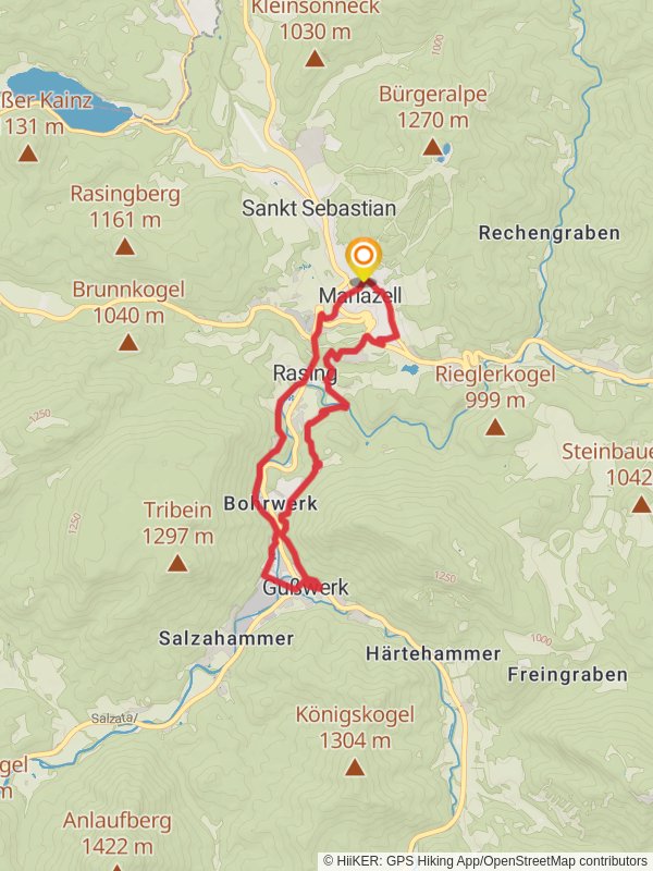 Gußwerk Loop Trail mobile static map