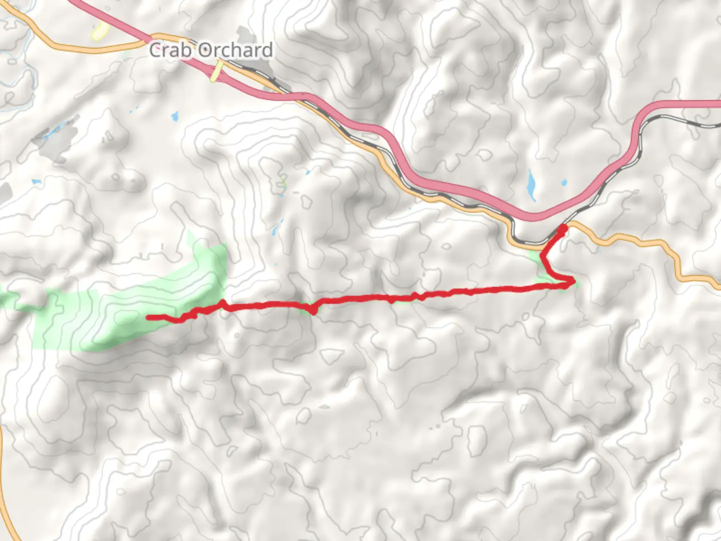An image depicting the trail Black Mountain Trail and its surrounding area.