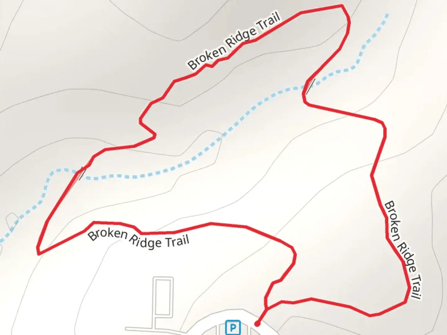 An image depicting the trail Broken Ridge Loop Trail and its surrounding area.