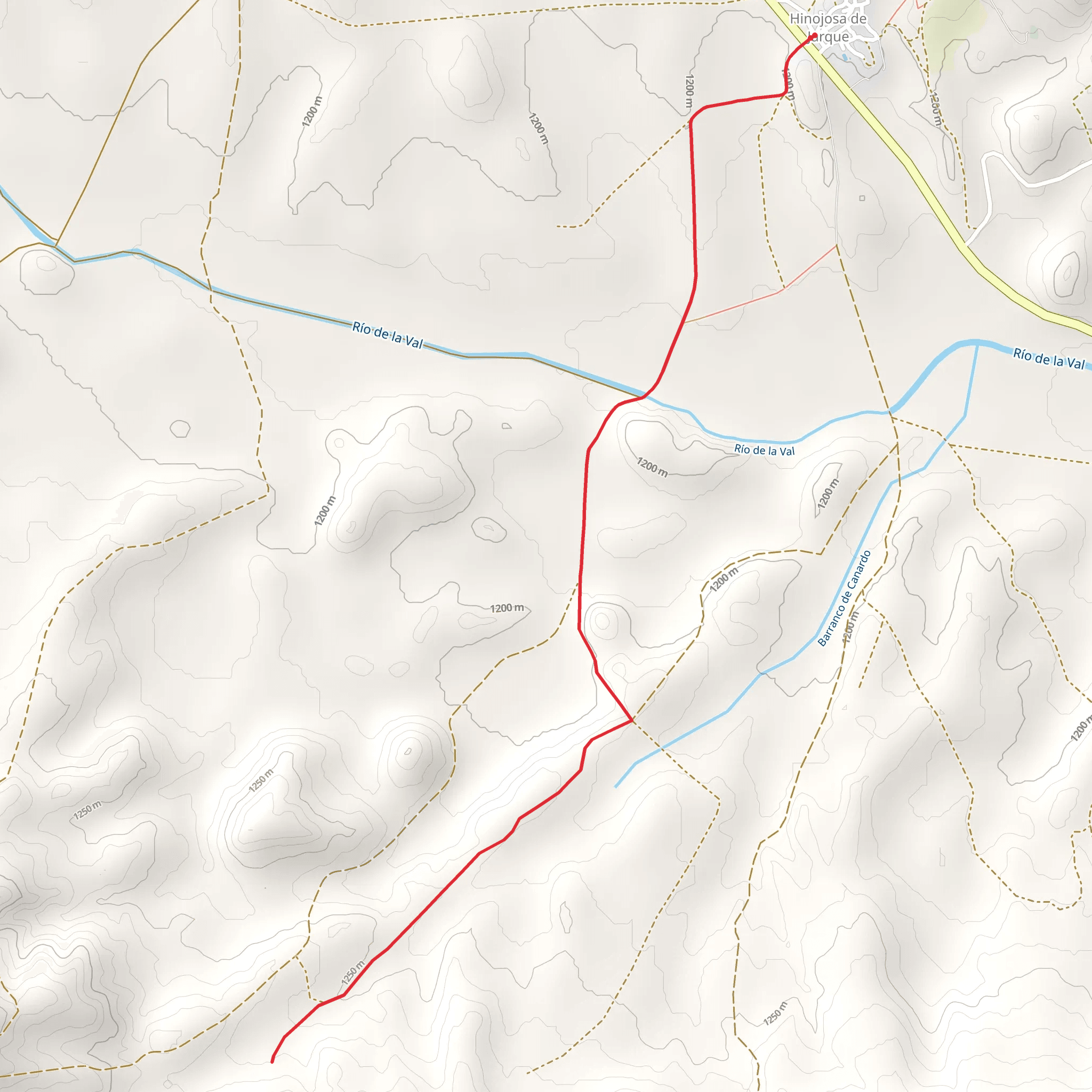 Hinojosa de Jarque - Picnic Area PR TE 107a mobile static map