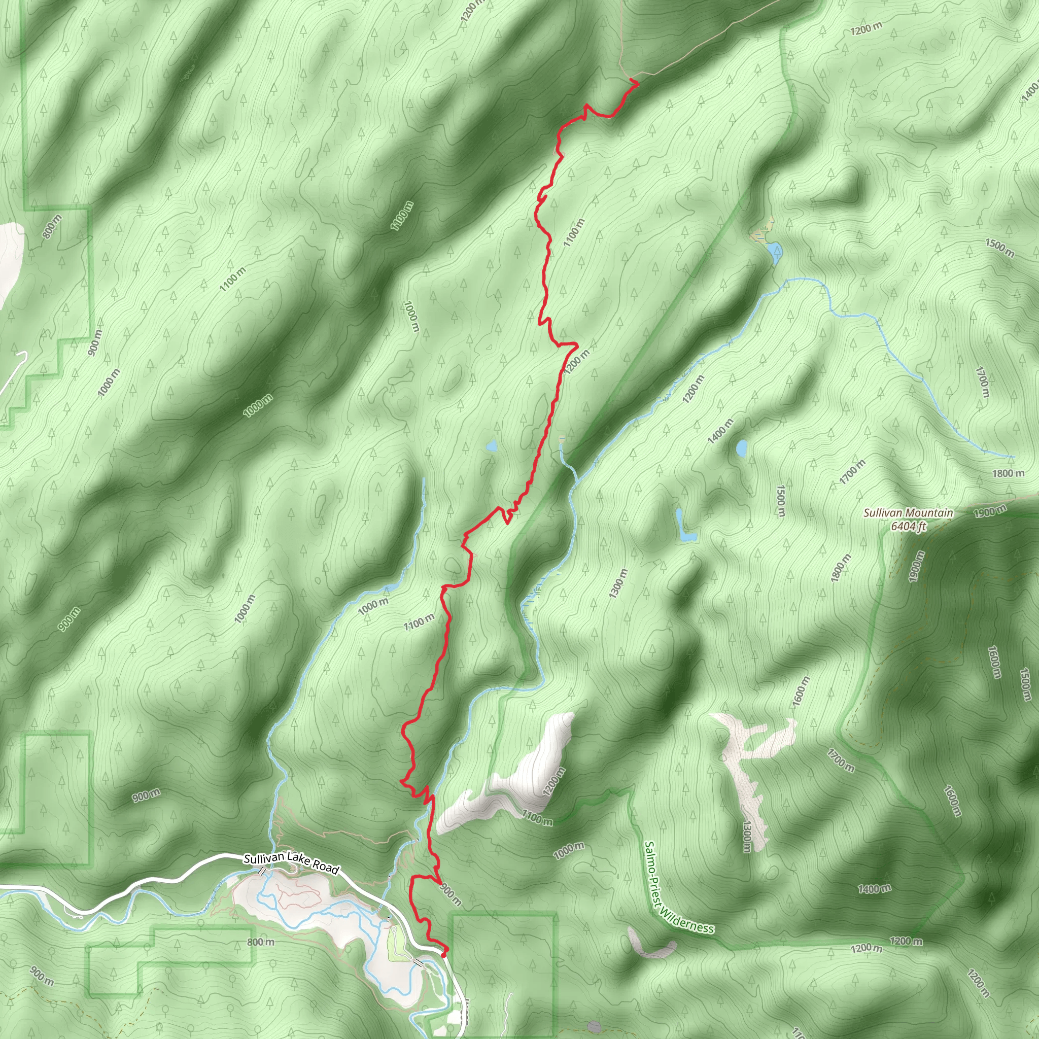 Red Bluff Trail mobile static map