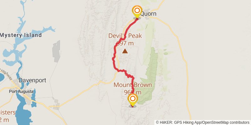 Heysen Trail stage 45 Map