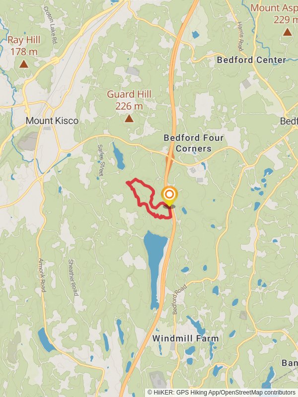 Red Trail Yellow Trail Loop - Butler Sancturary mobile static map