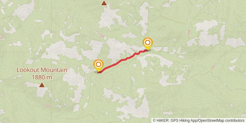 North Fork Taneum Trail stage 2 Map