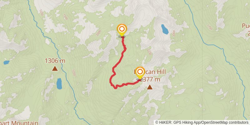 Duncan Hill Trail stage 2 Map