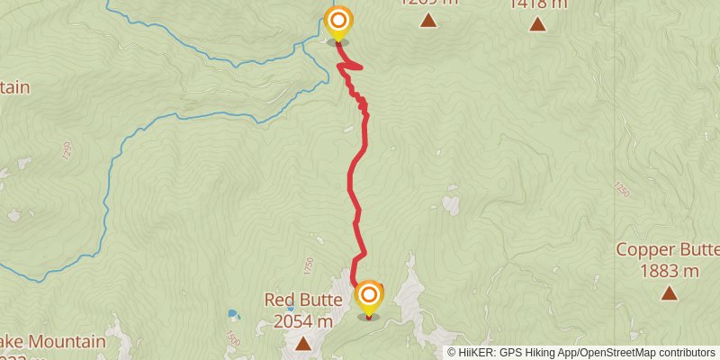 Echo Lake via Horse Camp Trail stage 2 Map