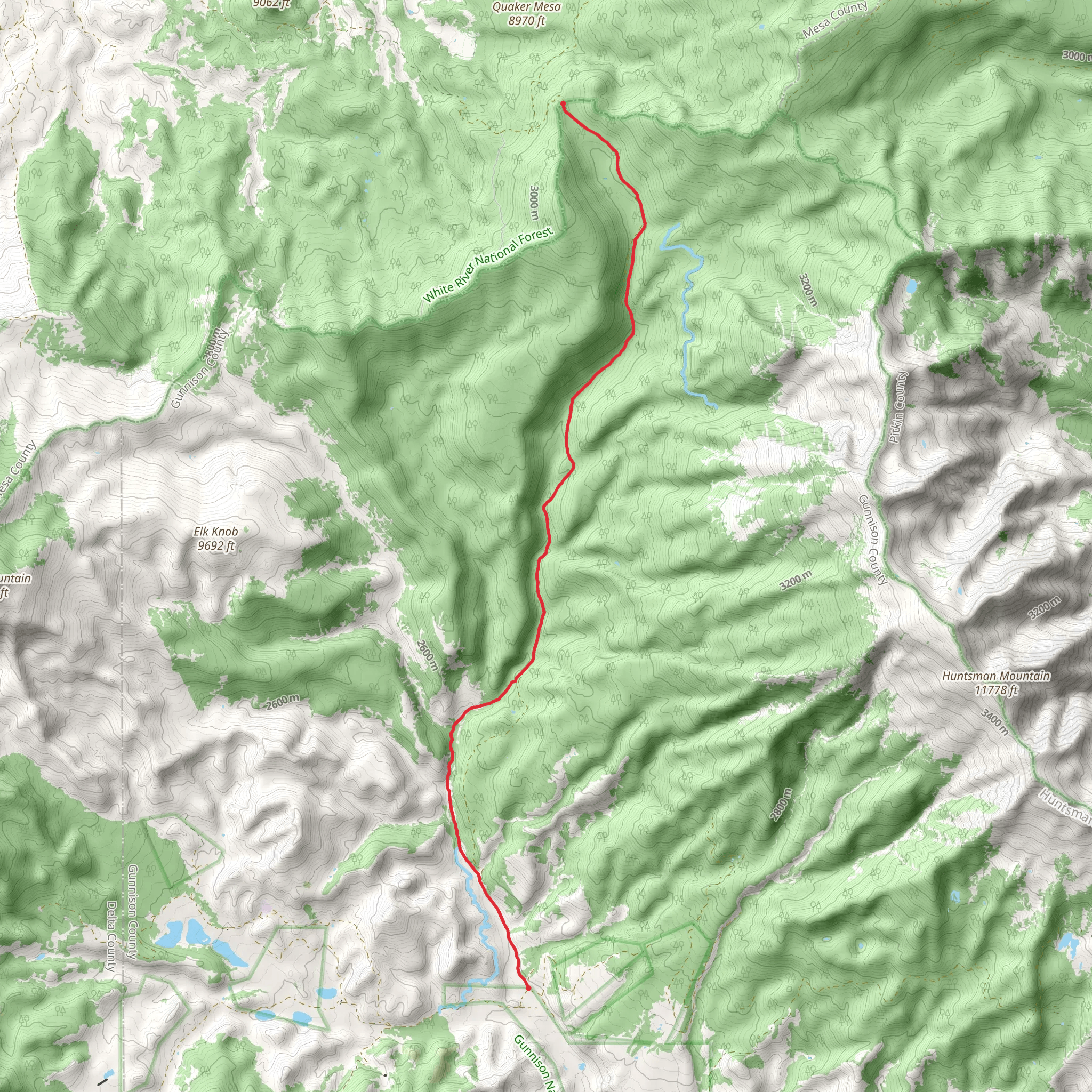 Clearfork Trail mobile static map