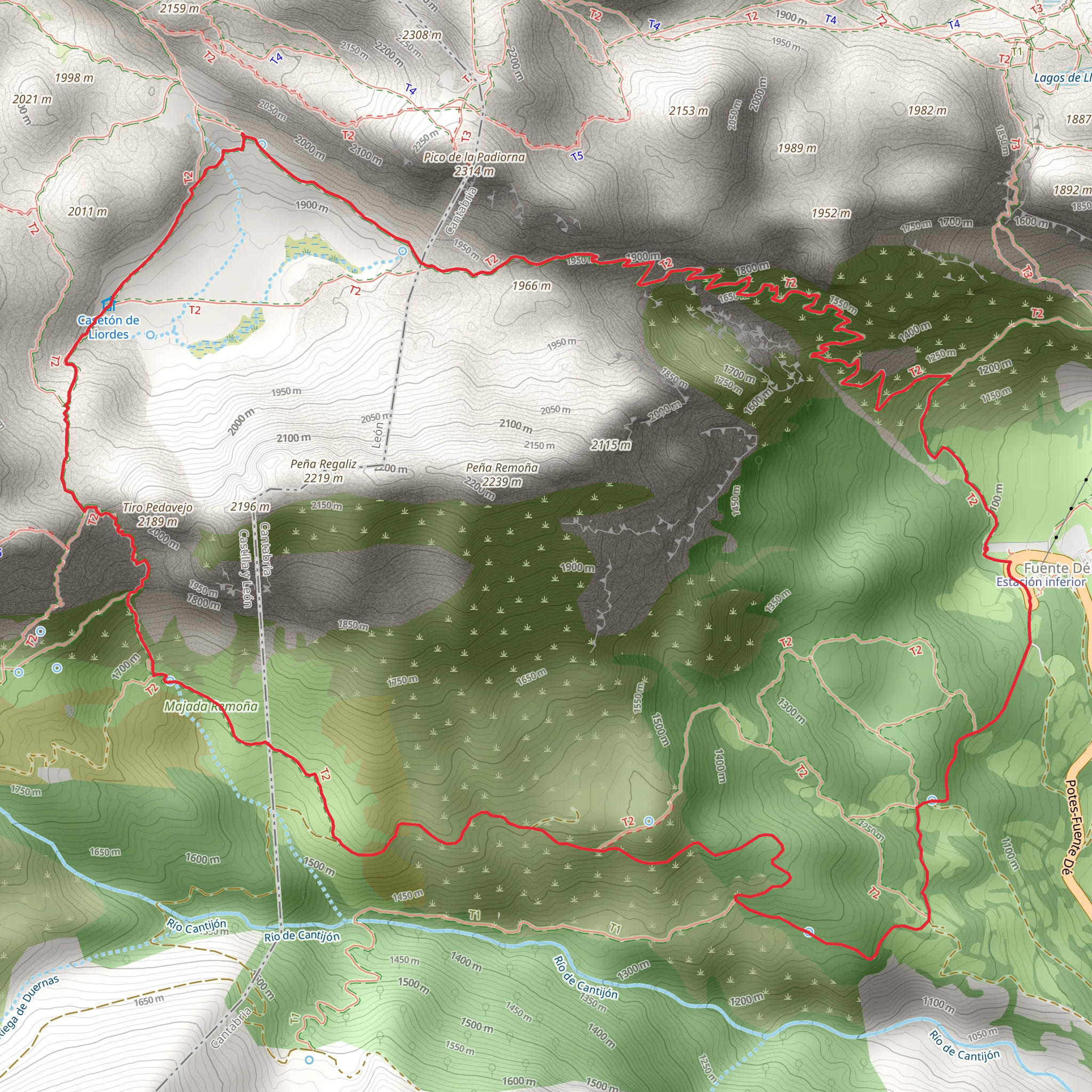 Vega de Liordes PR PNPE 25 mobile static map