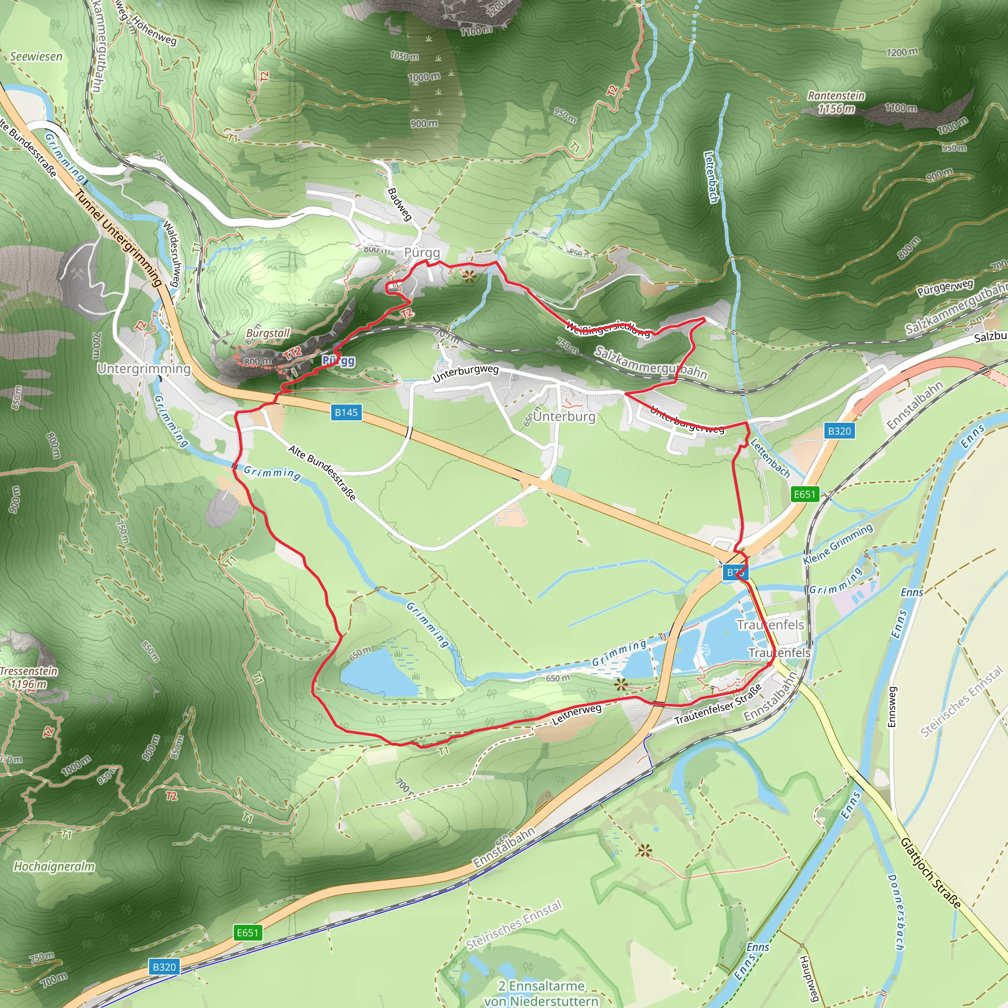 Kulturnaturgenuss Roundway mobile static map