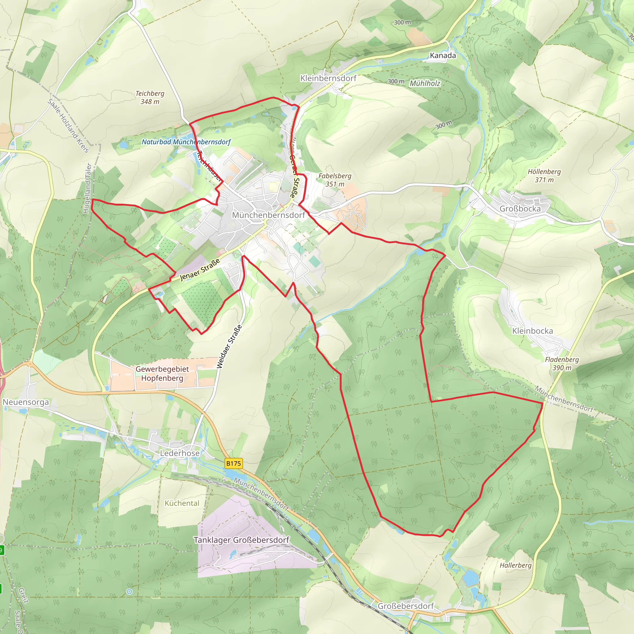 Munchenbernsdorf Loop mobile static map