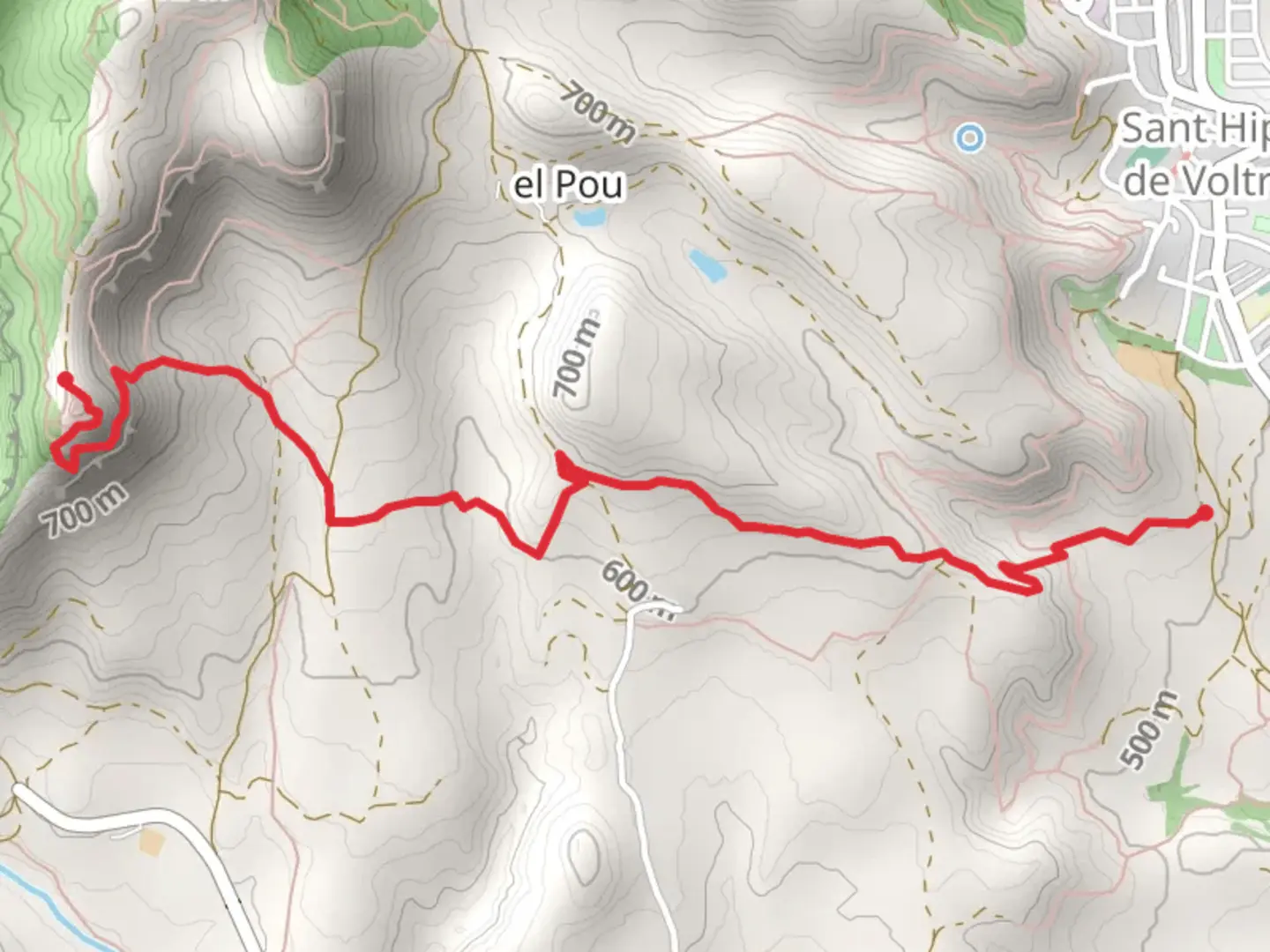 An image depicting the trail Iris Xic - El Ferrán PR C 49-1 and its surrounding area.