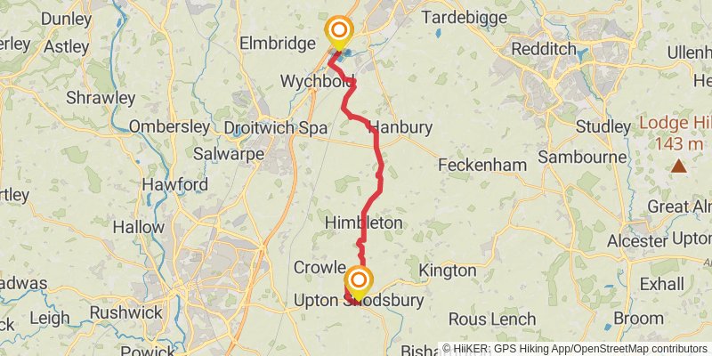 St Kenelm's Trail stage 2 Map