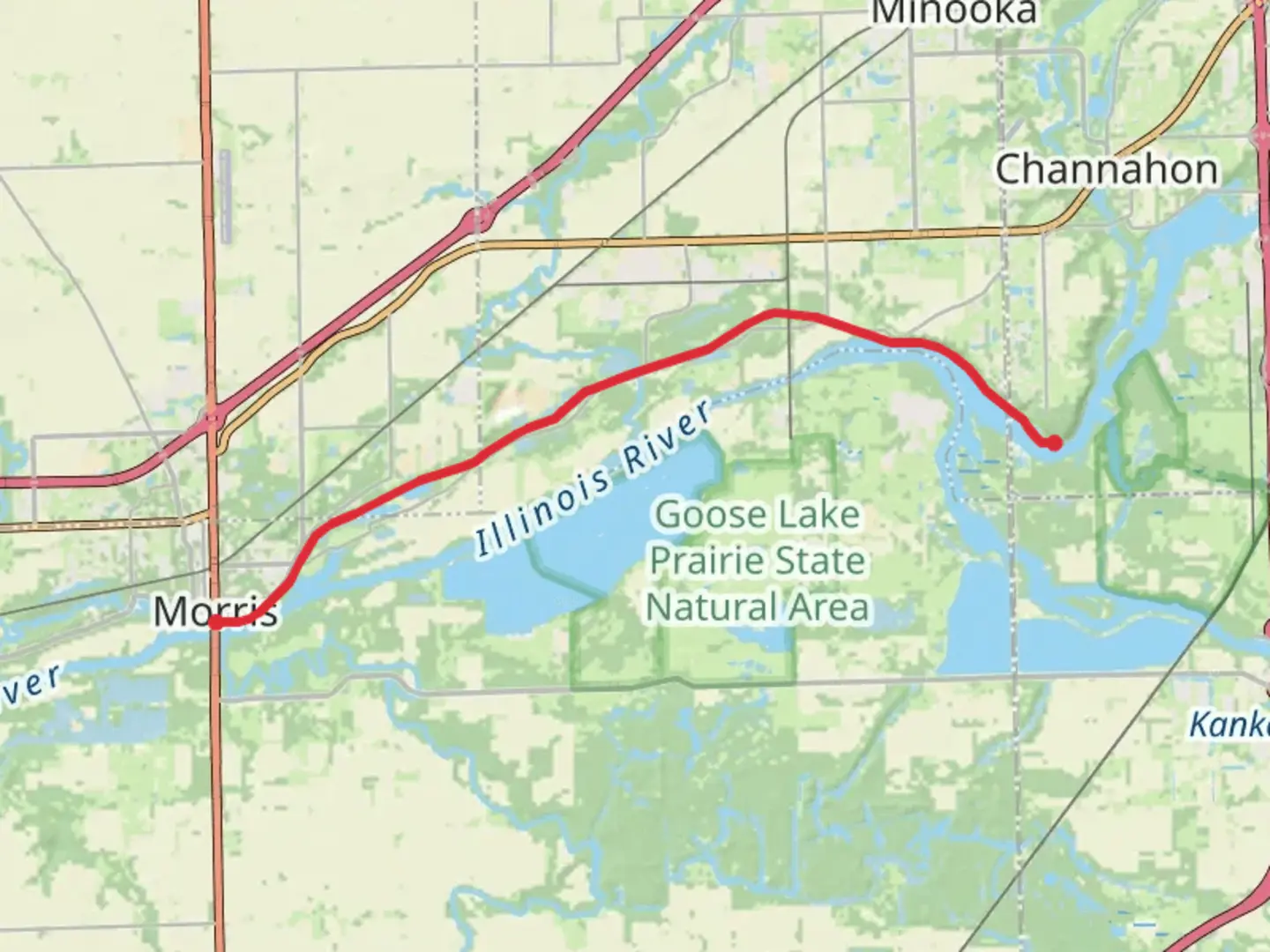 An image depicting the trail Illinois and Michigan Trail and its surrounding area.