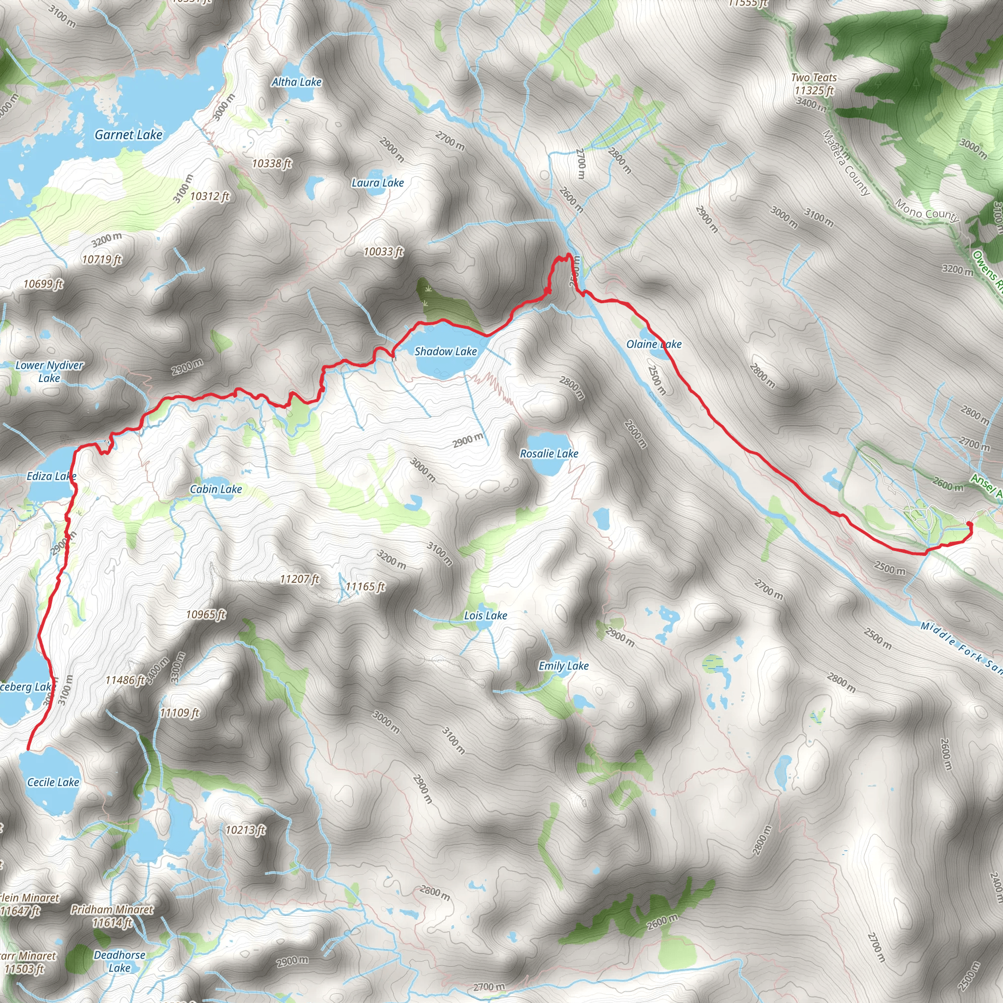 Shadow Creek Trail mobile static map
