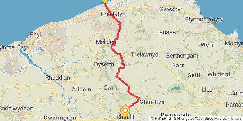 Offa's Dyke Path stage 15 Map