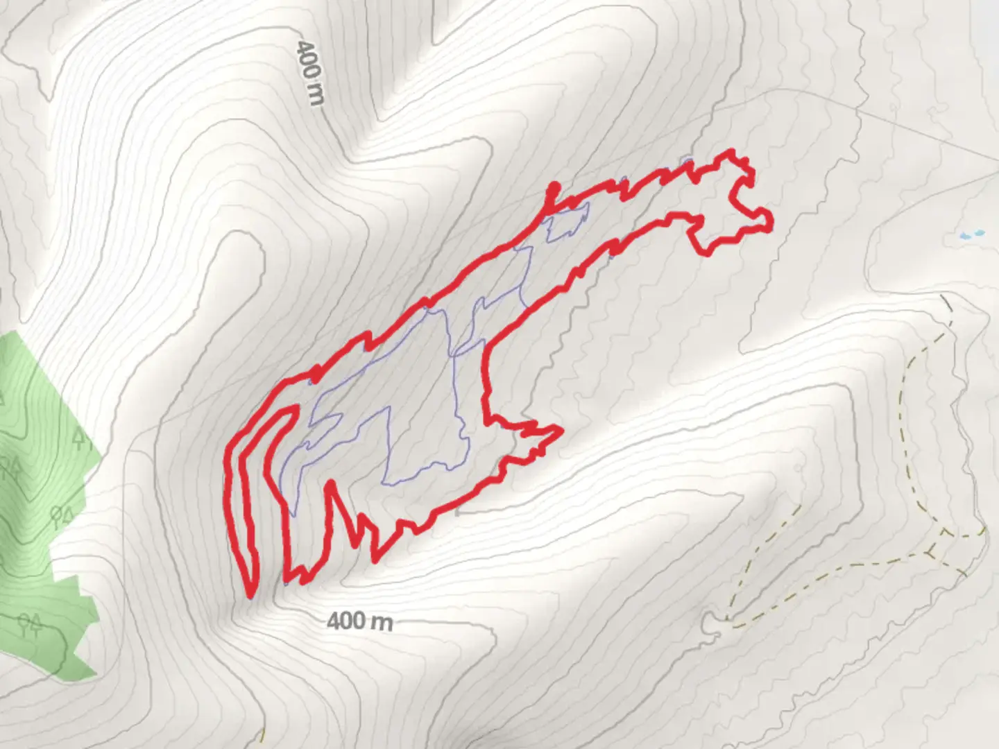 An image depicting the trail Outer Loop and its surrounding area.