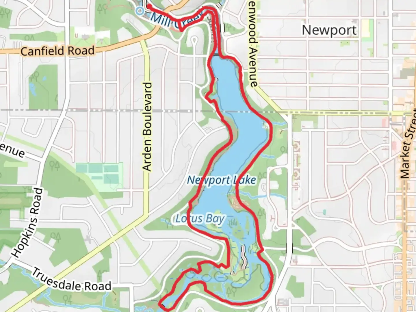 An image depicting the trail East - West Channel and Islands Loop Trail and its surrounding area.