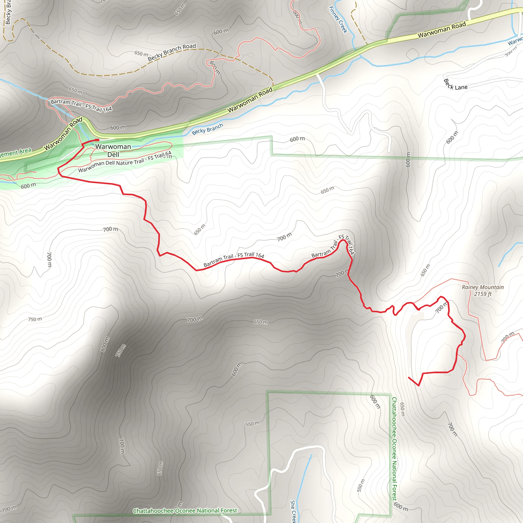Green Gap via Bartram Trail mobile static map