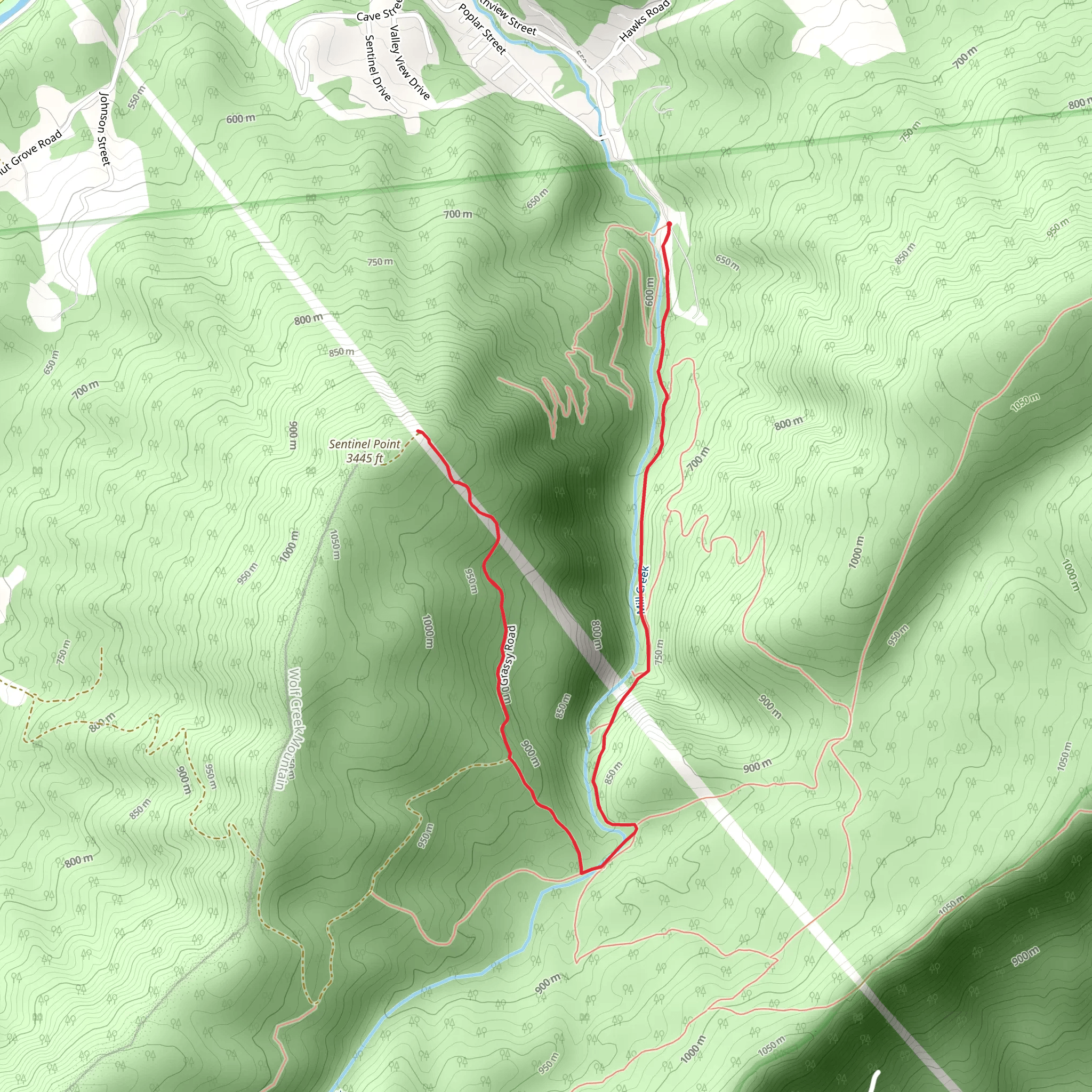 Sentinel Point from Northview Street mobile static map
