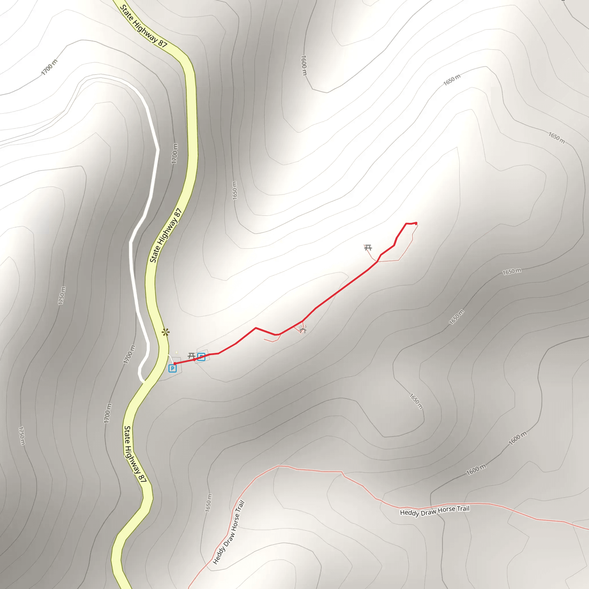 State Highway 87 mobile static map