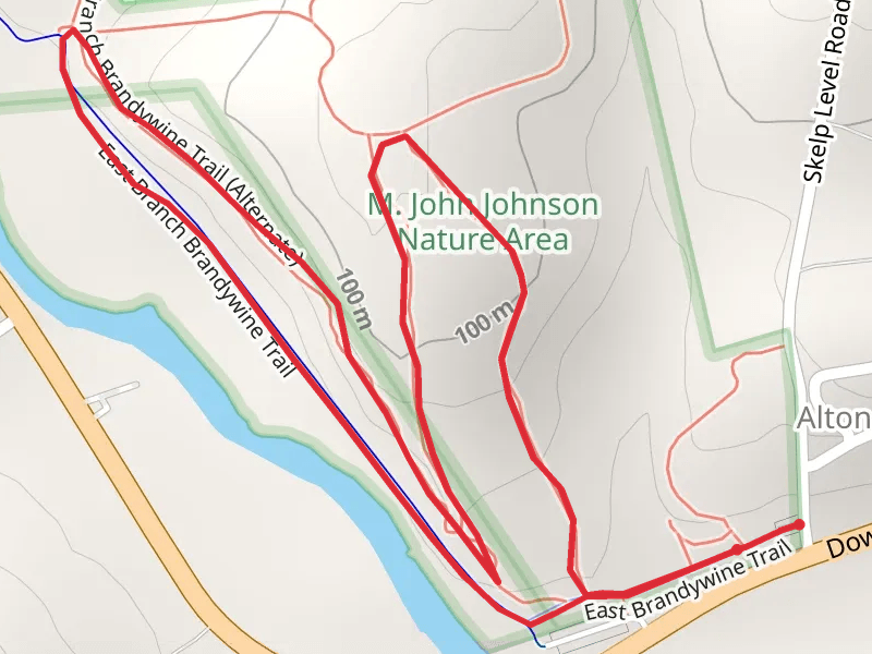 East Branch Brandywine Creek from Downingtown Pike Loop