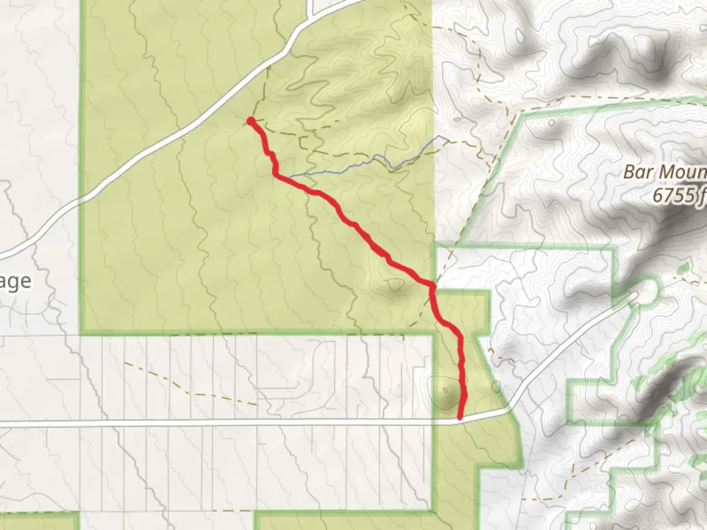 An image depicting the trail Sierra Vista Trail and its surrounding area.
