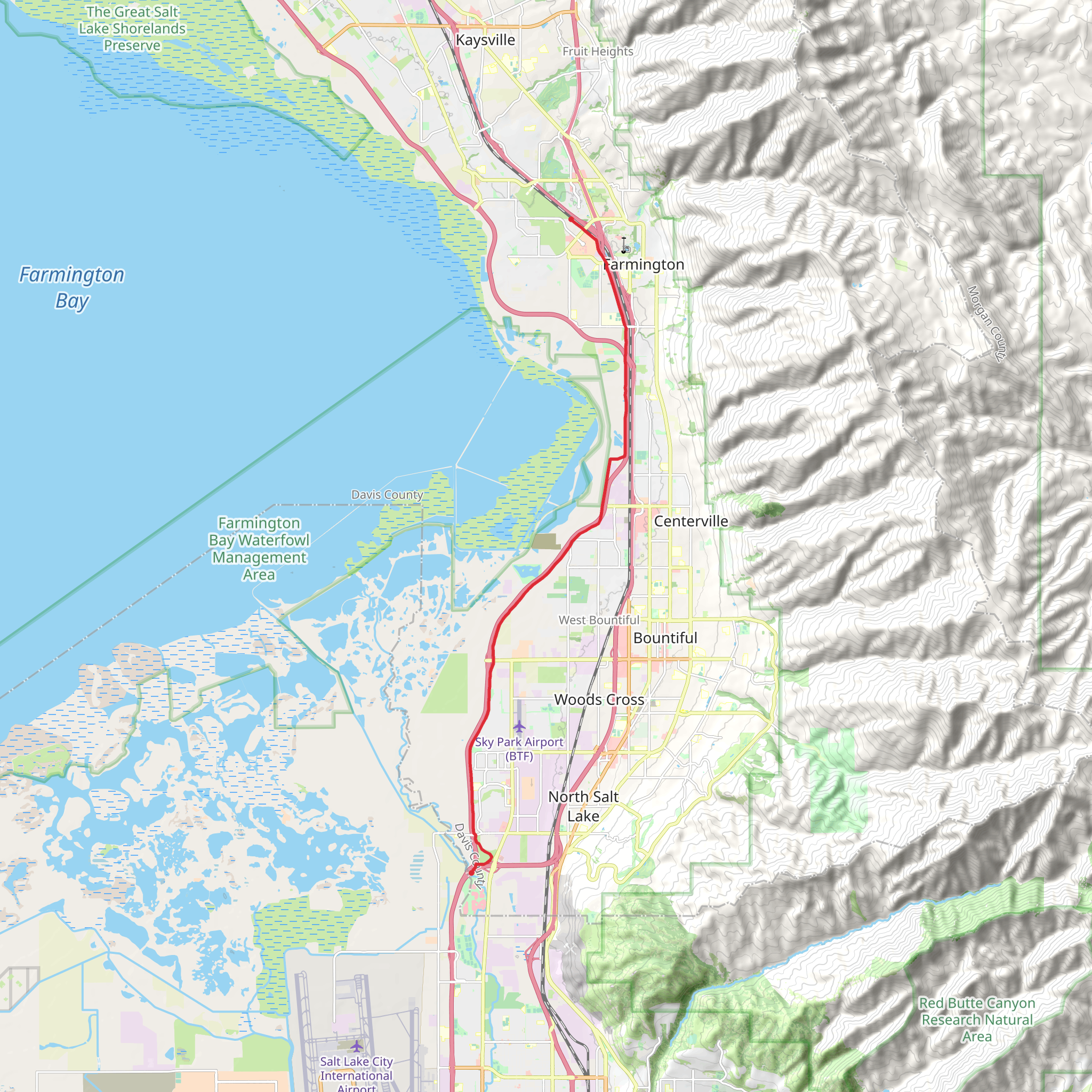 Legacy Parkway Trail mobile static map