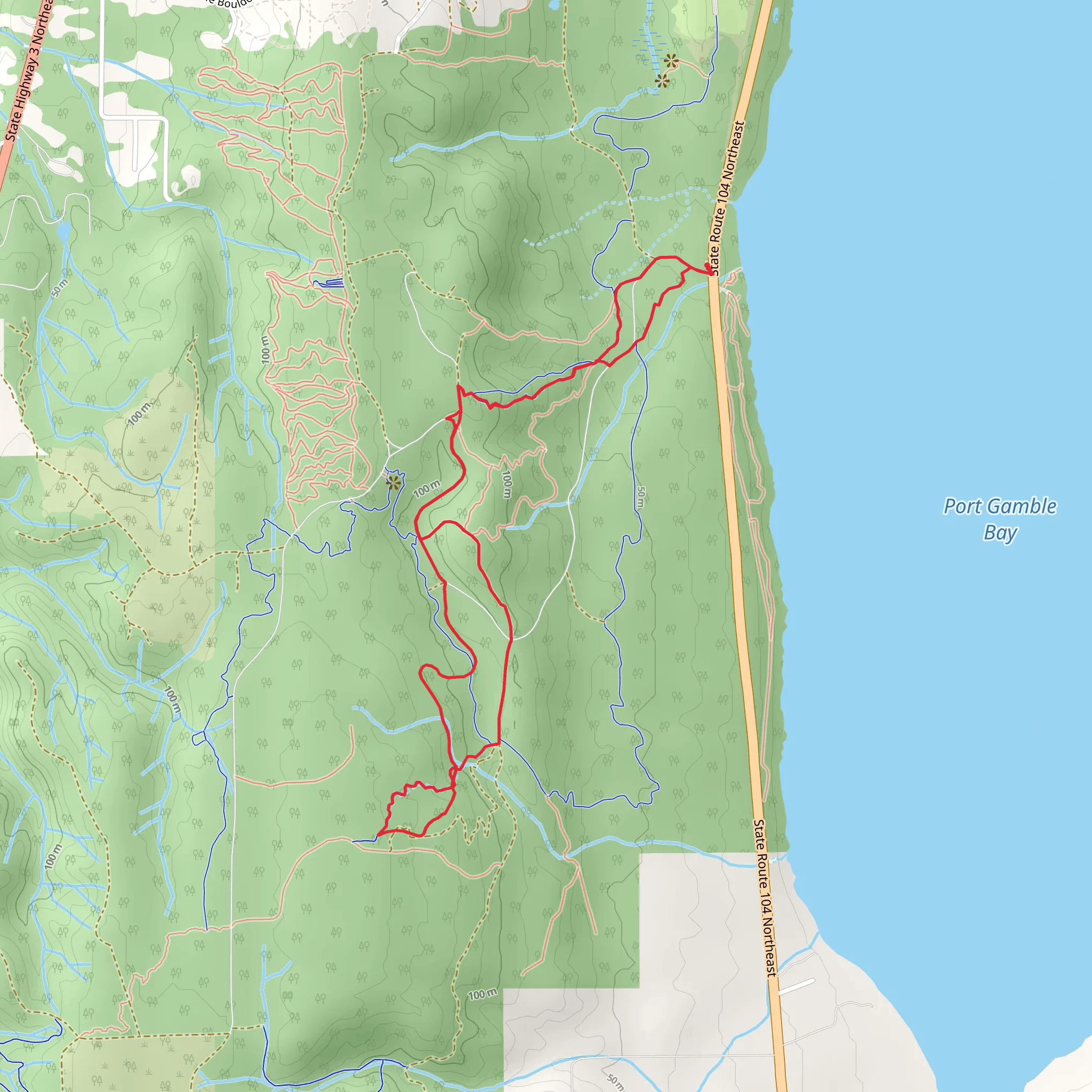 Stumps, Ranger and The Old Hood Loop mobile static map