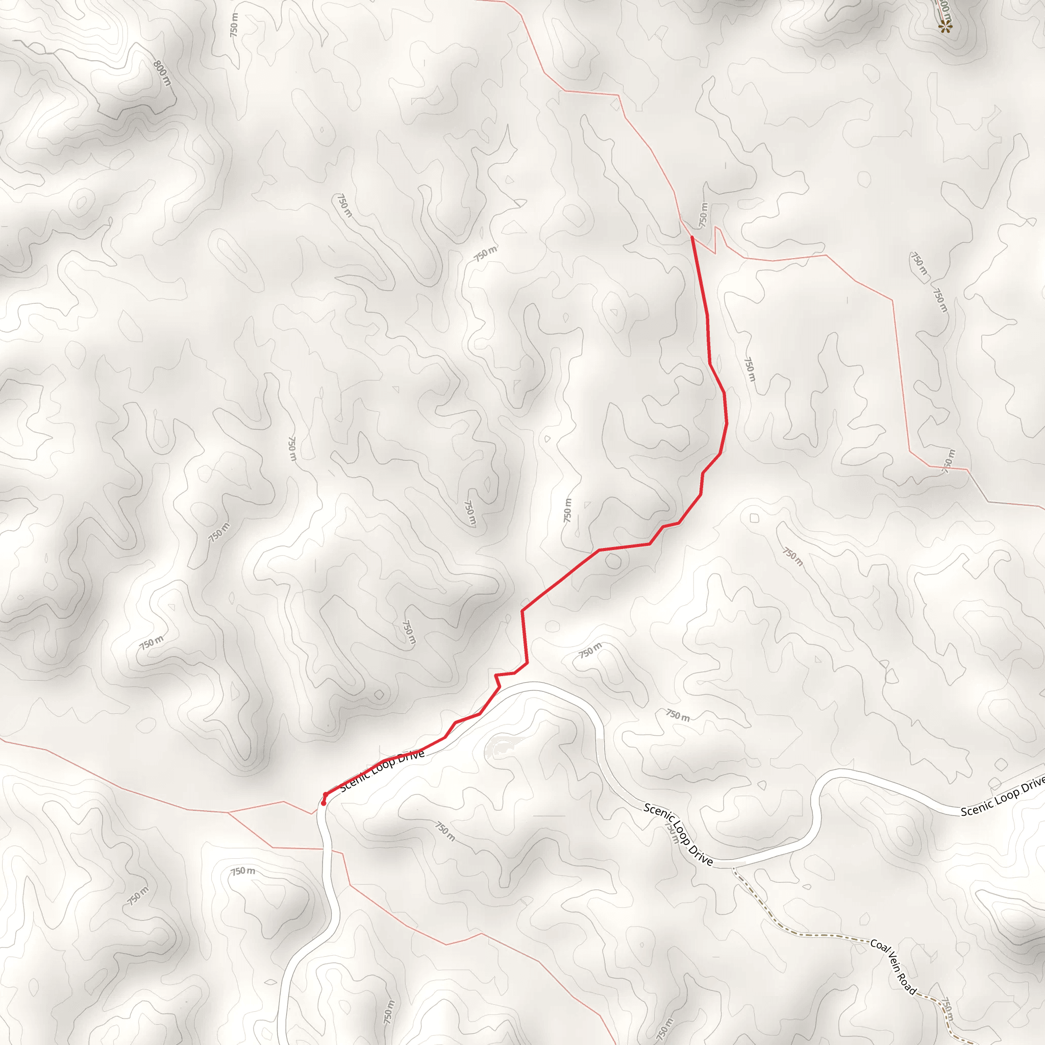 Badlands Spur Trail mobile static map