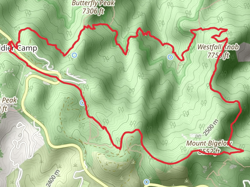 Sky Islands Traverse, Westfall Knob and Butterfly Trail LOop