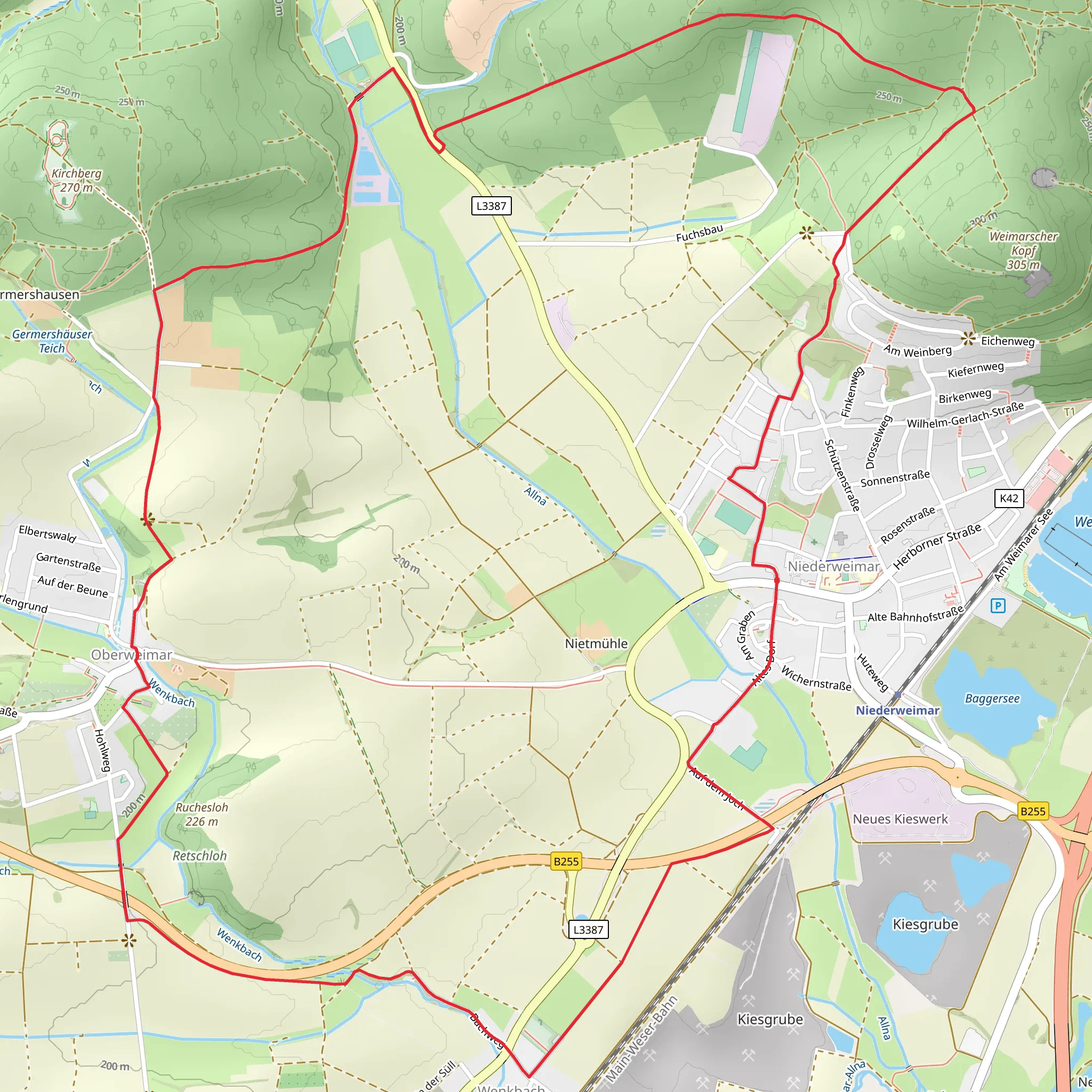 Elisabethpfad mobile static map