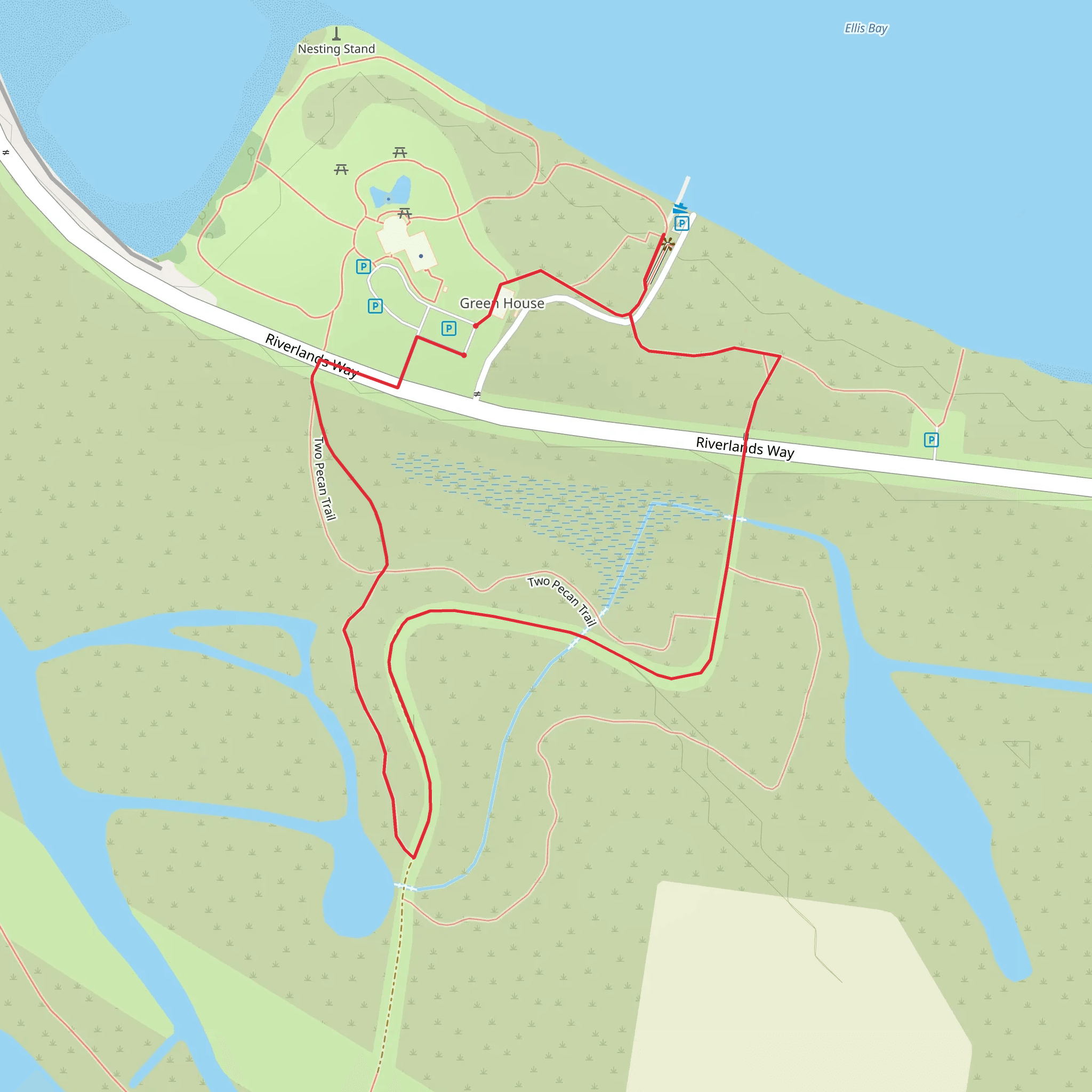 Riverlands Way Loop mobile static map