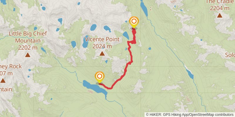 Pacific Crest Trail - Snoqualmie Pass To Stevens Pass stage 5 Map