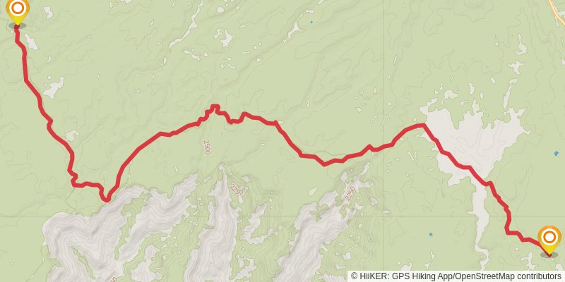 Hayduke Trail stage 61 Map