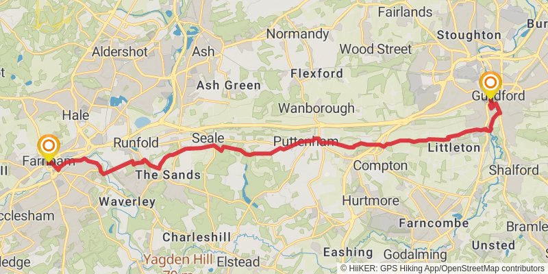 Weymouth to Newham Walk stage 12 Map