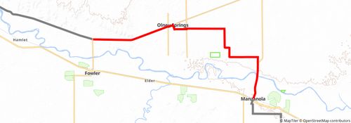 American Discovery Trail South Route stage 215 Map